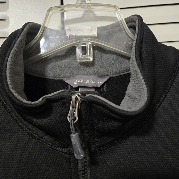 Eddie Bauer Men's Full Zip Jacket Fleece Line Black Size XL - Picture 5 of 6